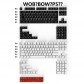 WOB BOW P5 ABS Doubleshot 255 Keys Full Double Shot Keycaps for Cherry MX Mechanical Gaming Keyboard 68/84/98